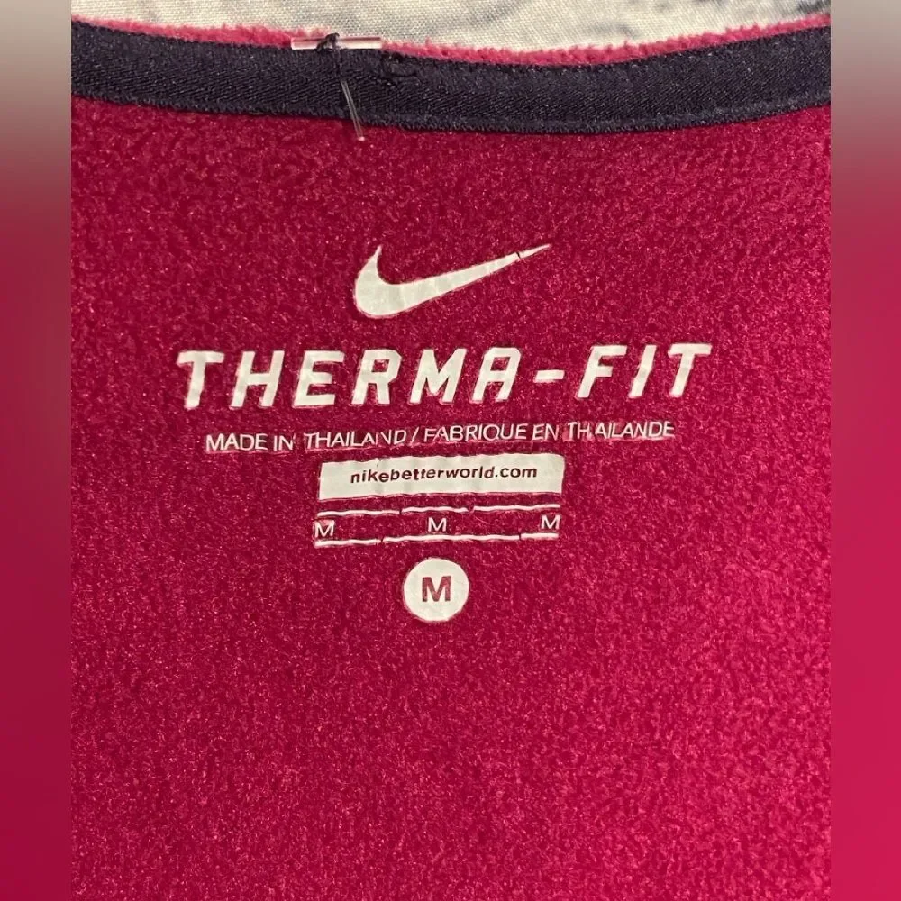 Nike Women's Therma-Fit Hoodie Size M Magenta and Navy Blue